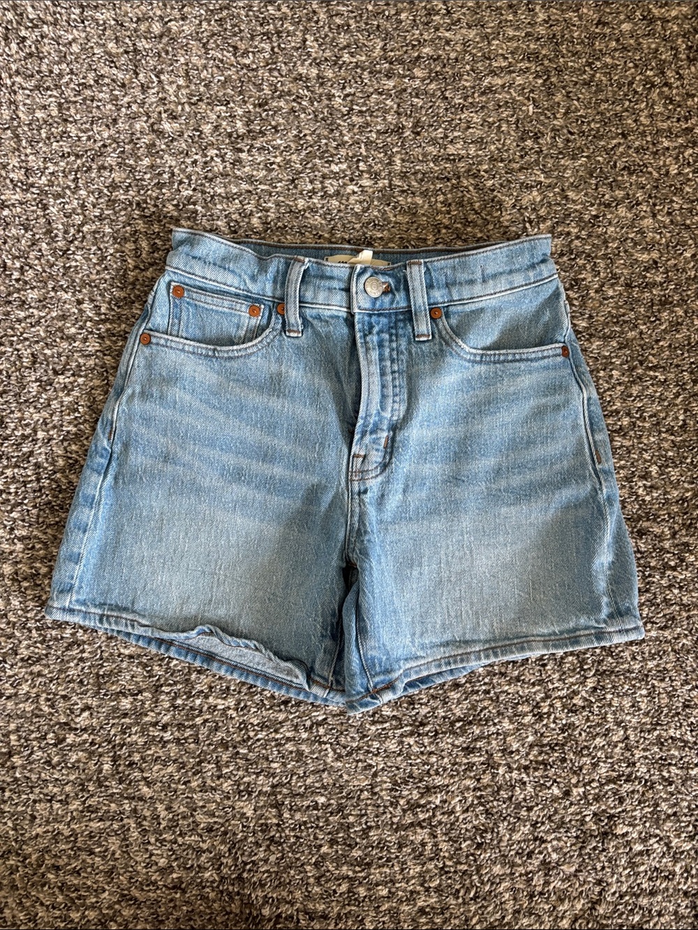 Madewell Light Blue Denim High-Rise Jean Shorts